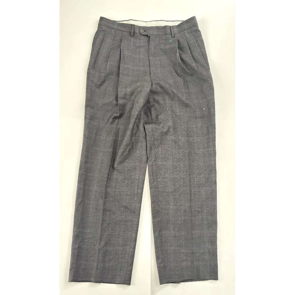 Ermenegildo Zegna Gray Double Breasted Men's Suit Fine Worsted Super 100's SZ 54